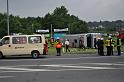Schwerer Unfall mit Reisebus Lohmar Donrather Dreieck P410